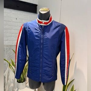 Vintage Head Men's Blue Jacket with Red & white  Accents